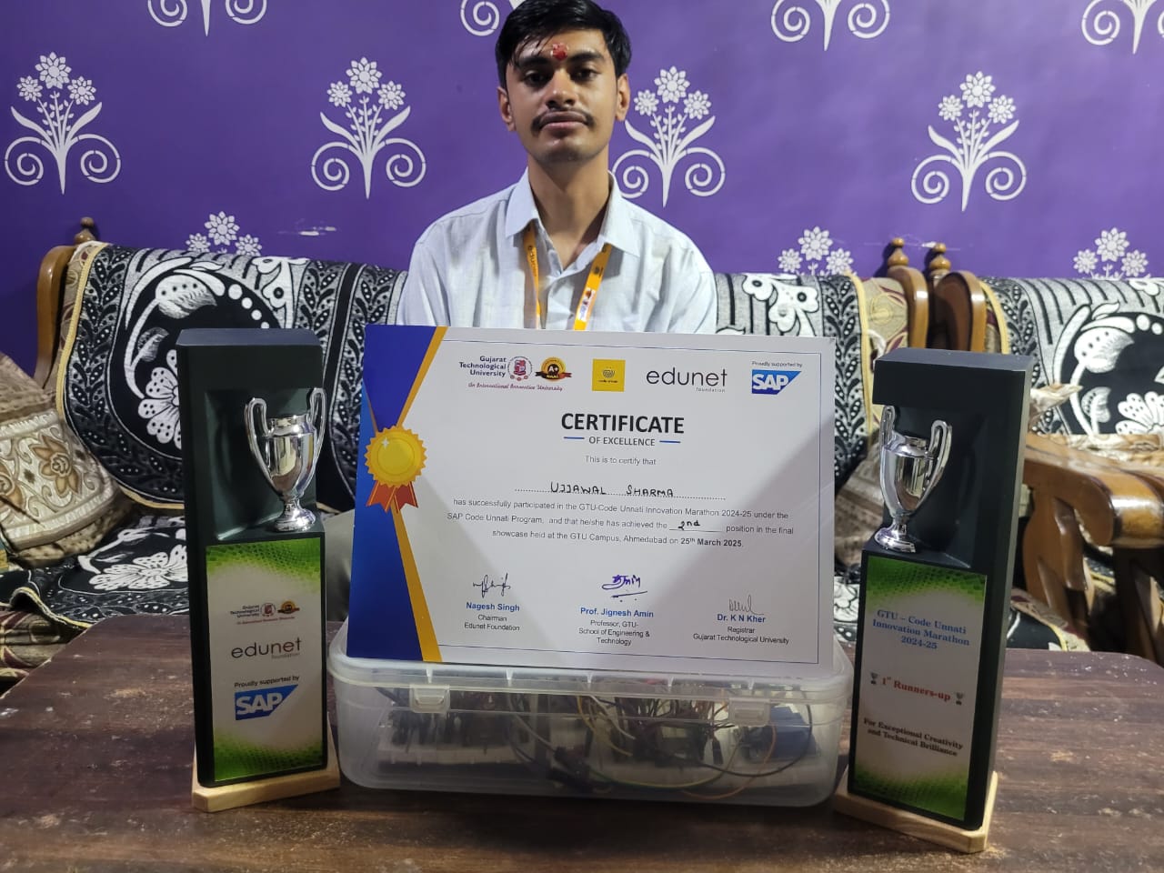 Code Unnati Innovation Marathon 2nd prize