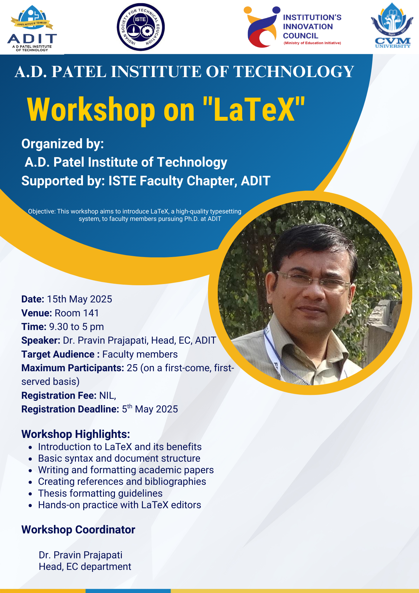 One day workshop on LaTeX