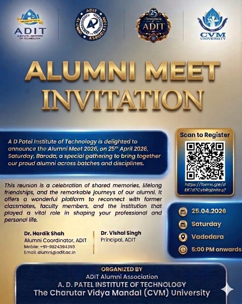 ADIT Alumni Meet-2026 at Baroda
