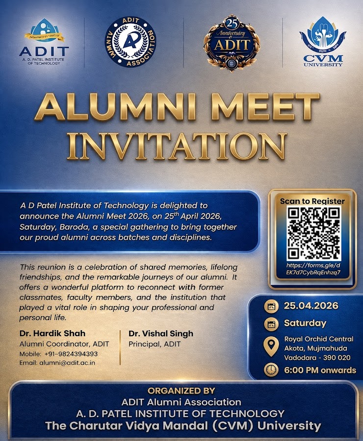 ADIT Alumni Meet-2026 at Baroda