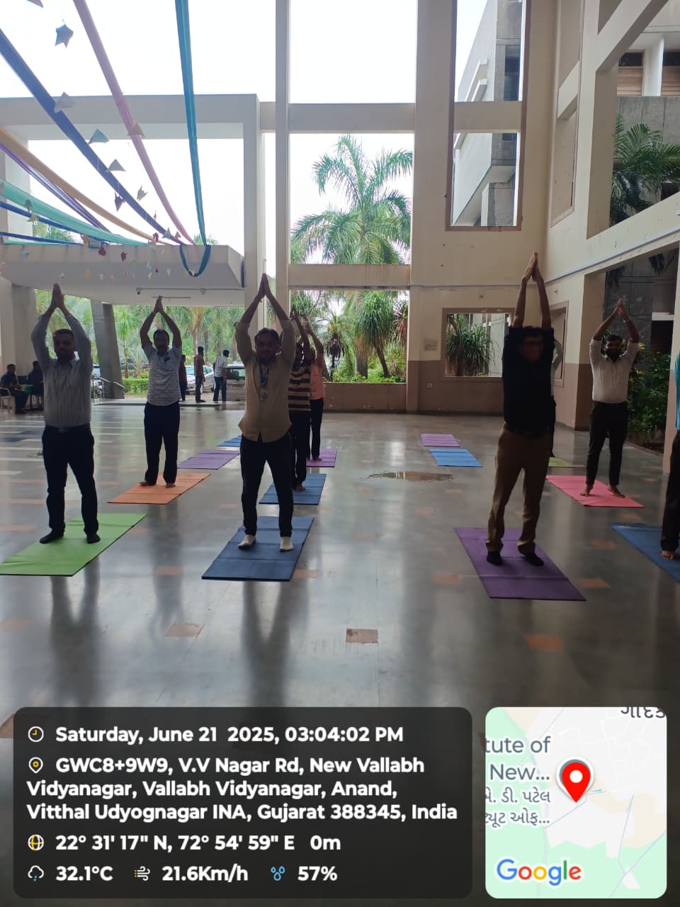 International Yoga Day in collaboration with the CVM Univerity